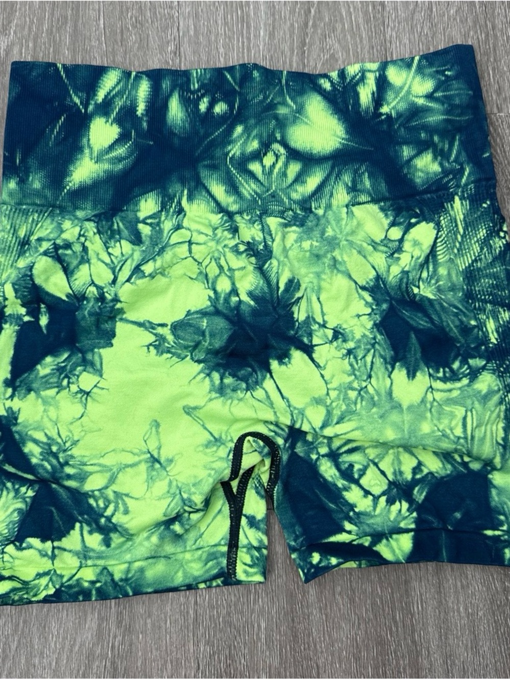 Women’s Neon  Tie-Dye Athletic Shorts 6 pack